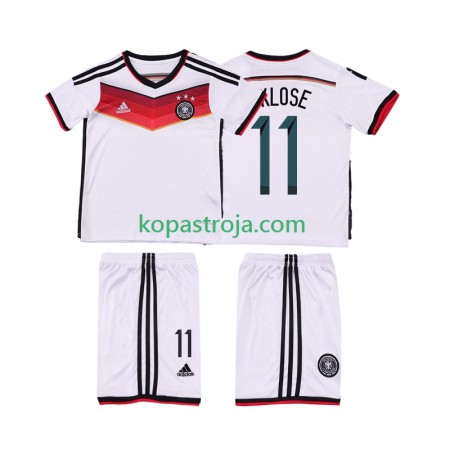 Billiga Fotbollströjor Tyskland KLOSE 11 2014 Retro Barn Hemma tröja Kortärmad